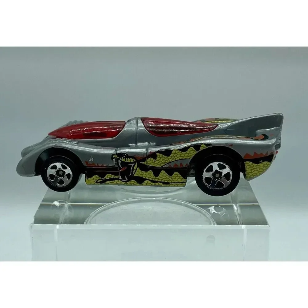 Hot Wheels Power Piston Silver‎ With Black Green & Red Serpent 3” Vintage 1994